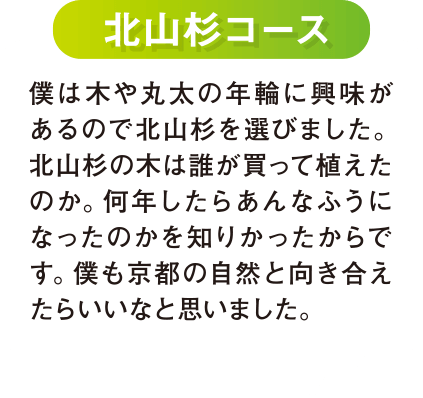 北山杉コース