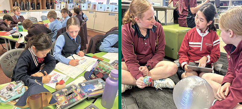 ２か月間、現地の子と一緒に学びます